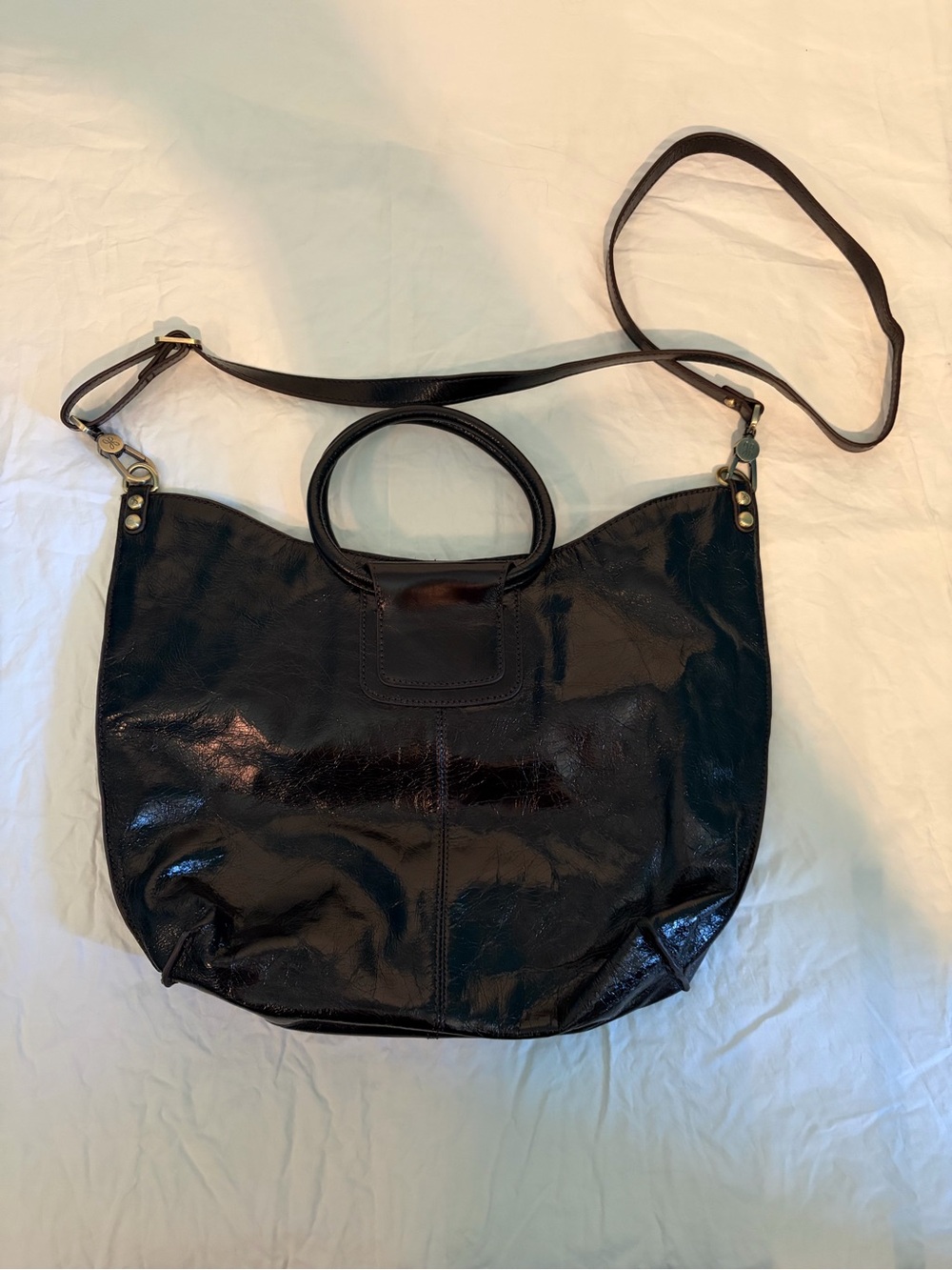 HOBO Black Shelia Crossbody bag with Top Handles
